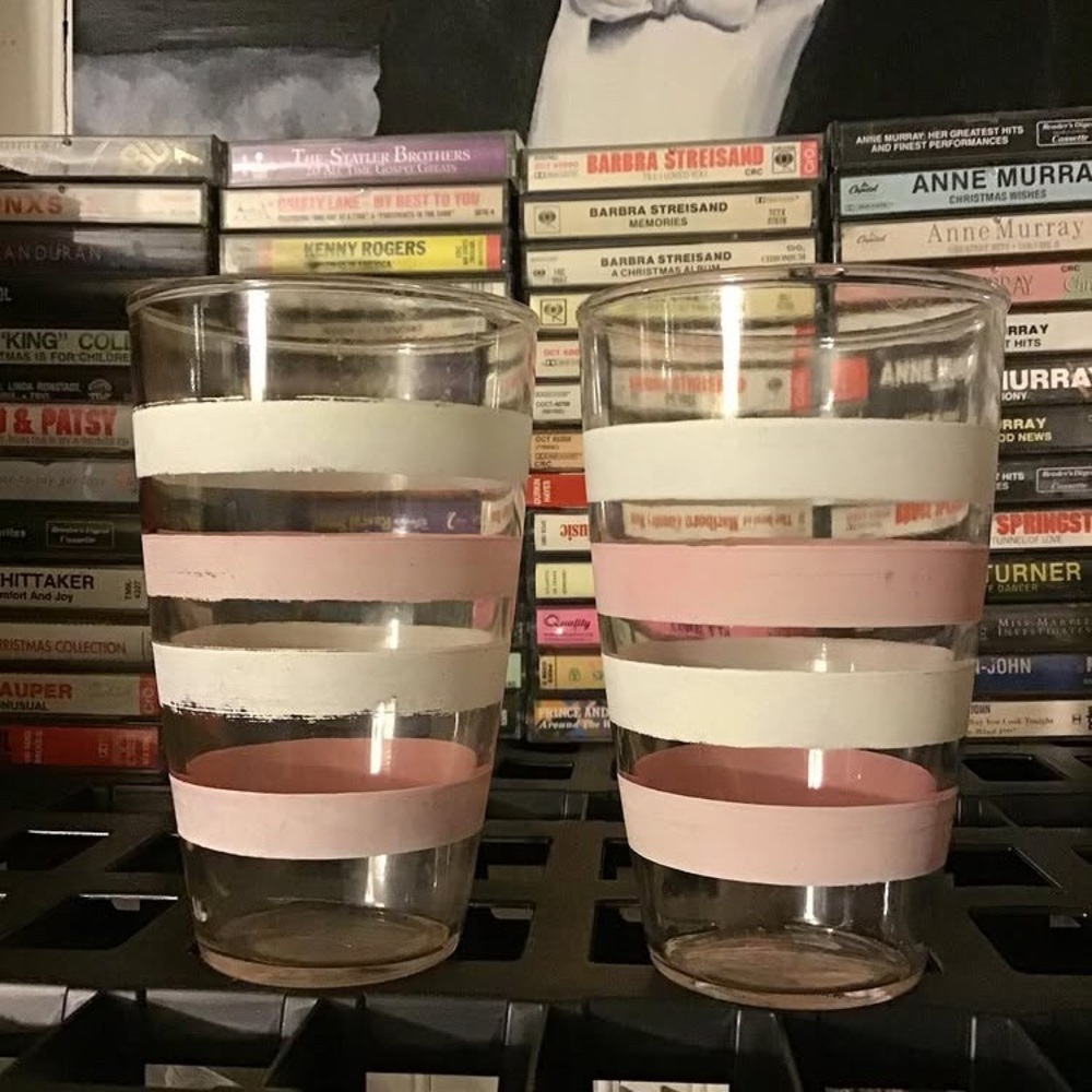 4/$20 1960 drinking glasses
